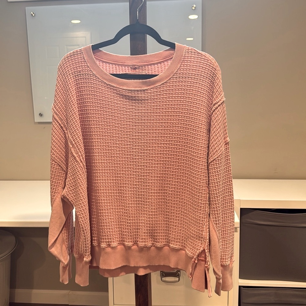 American Eagle size S waffle knit top